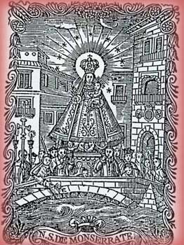 Fotograf&iacute;a del modelo iconogr&aacute;fico del 14 de Febrero de 1919  cuando se pide patronazgo de la Virgen para Orihuela