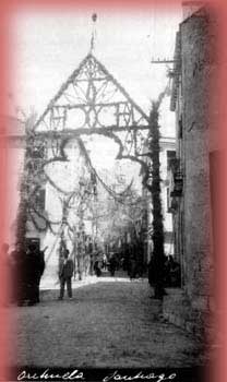 Fotograf&iacute;a del 25 de Septiembre de 1919 otra vista de calle Santiago en Orihuela