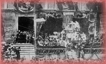 Fotografia de la Coronacion de Ntra. Sra. de Monserrate en 1920